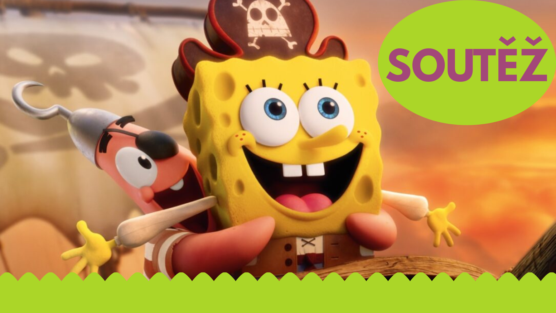Soutěž o filmové balíčky Spongebob: Pirátské dobrodružství