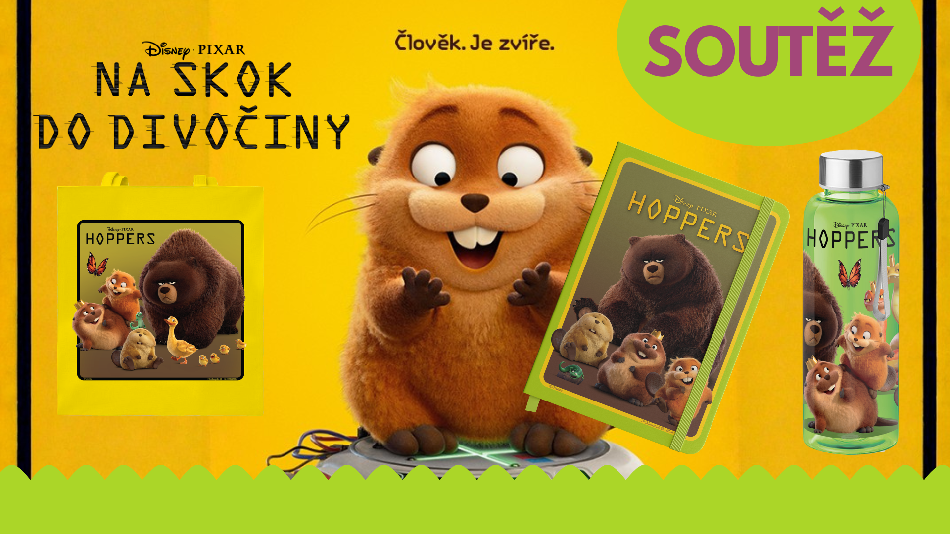 Soutěž s Disney a Pixar filmem Na skok do divočiny 