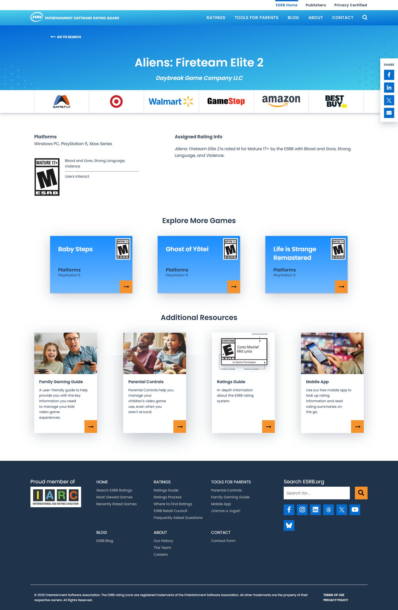 Aliens: Fireteam Elite 2