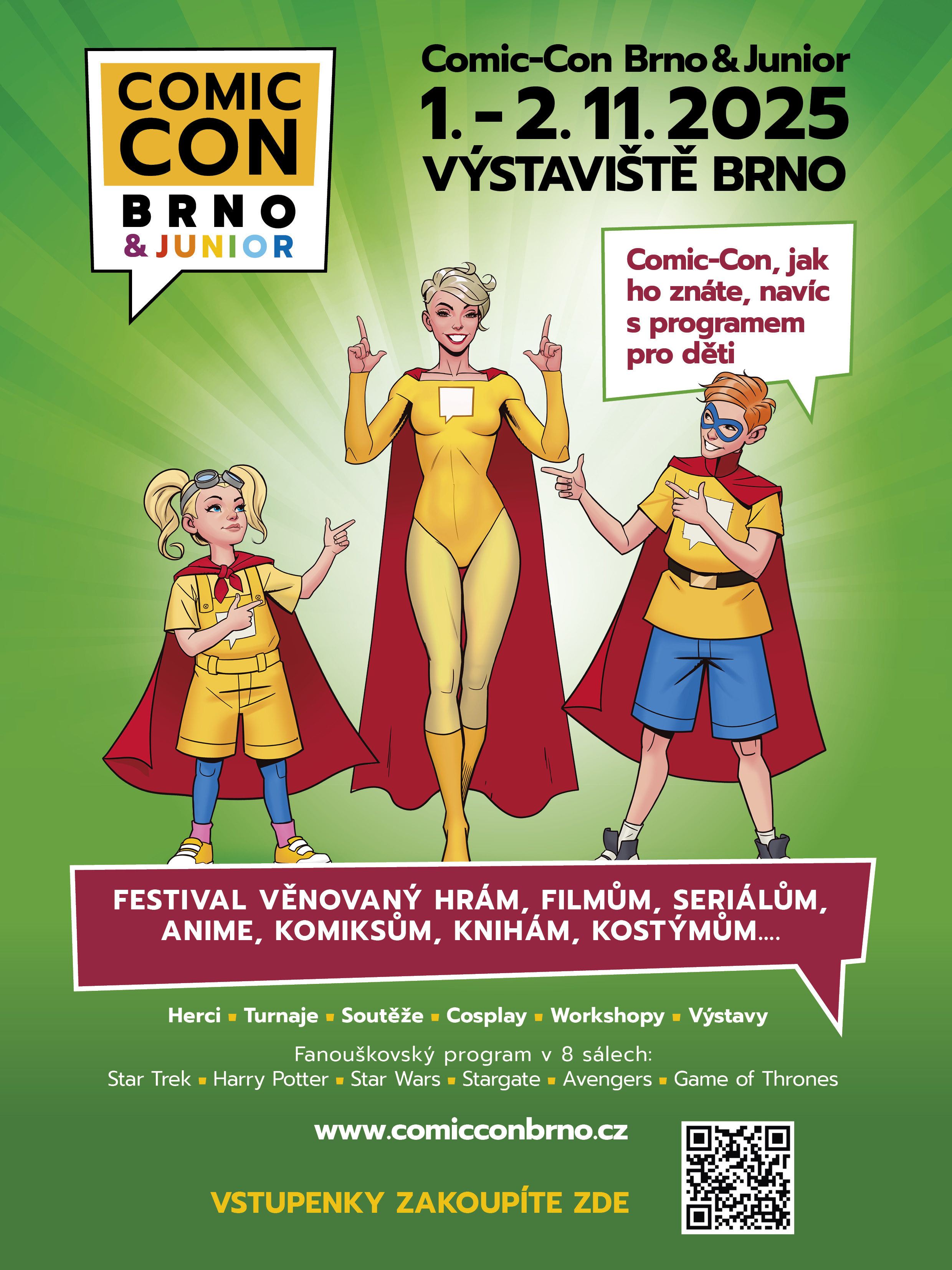 E2_JRComicCon+KB_Materidouska_Inzerce_205x280_08-2025_nahled
