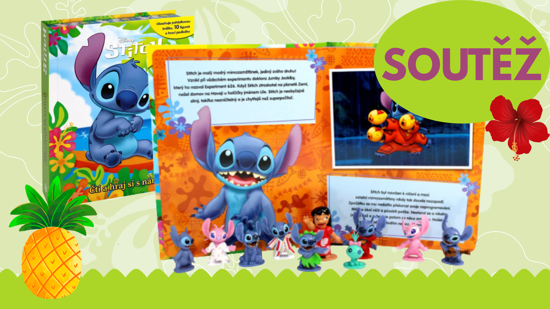Soutěž o knížky STITCH s postavičkami