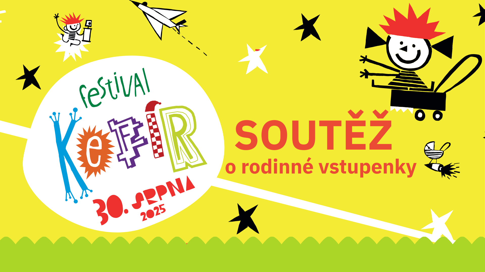 Vyhrajte rodinné vstupenky na bejbypankový festival KEFÍR
