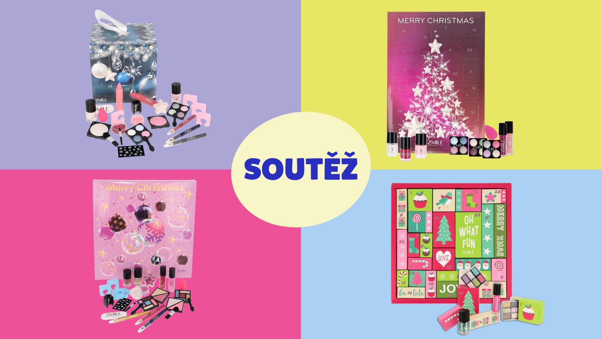 Soutěž o adventní kalendáře veganské kosmetiky Zmile Cosmetics