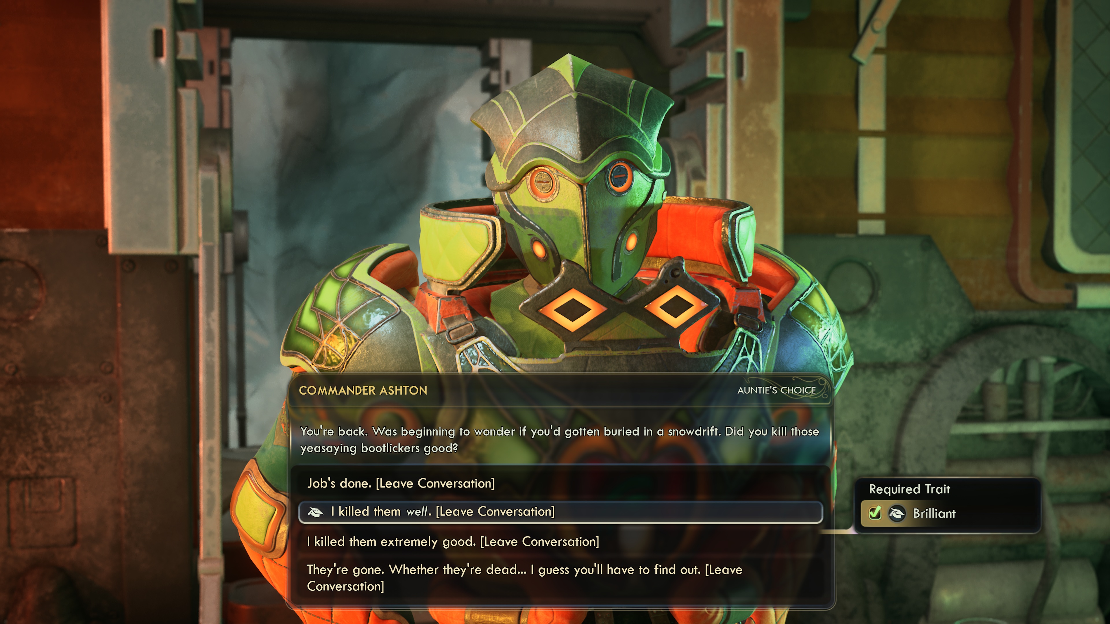 The outer worlds 2 dialogy