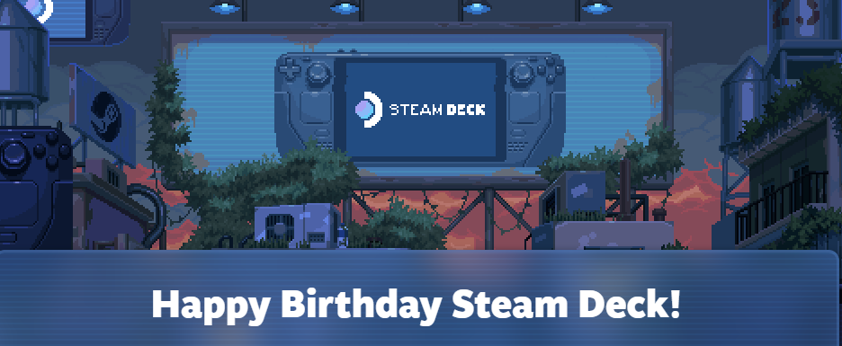 Handheld Steam Deck slaví první narozeniny. Nadělil k nim hráčům 10% slevu sám na sebe 