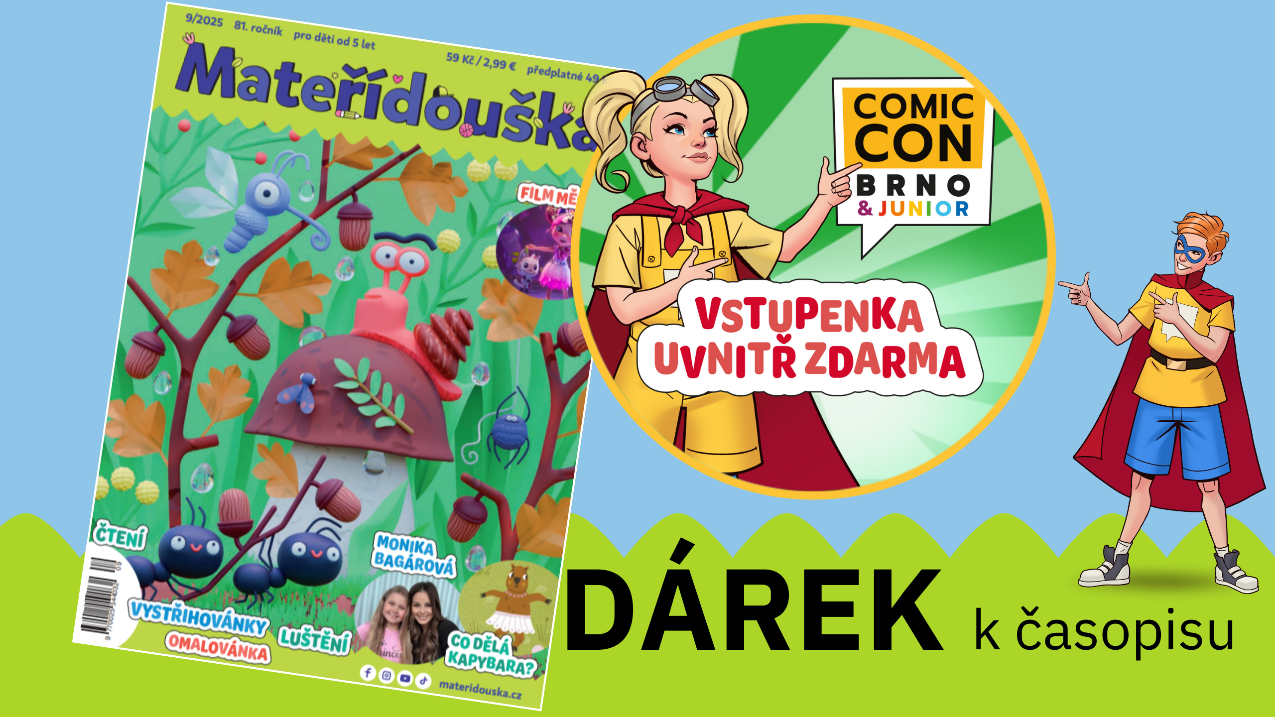 DÁREK - vstupenka na Comic Con Brno & Junior