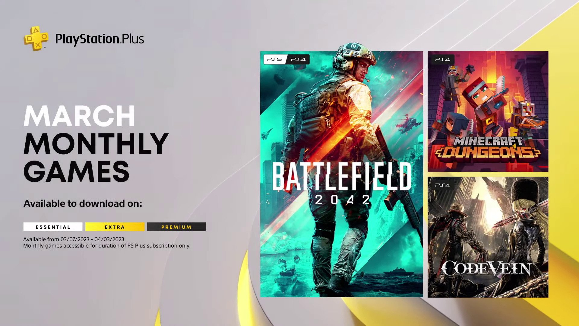 PlayStation Plus Březen